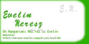 evelin meresz business card